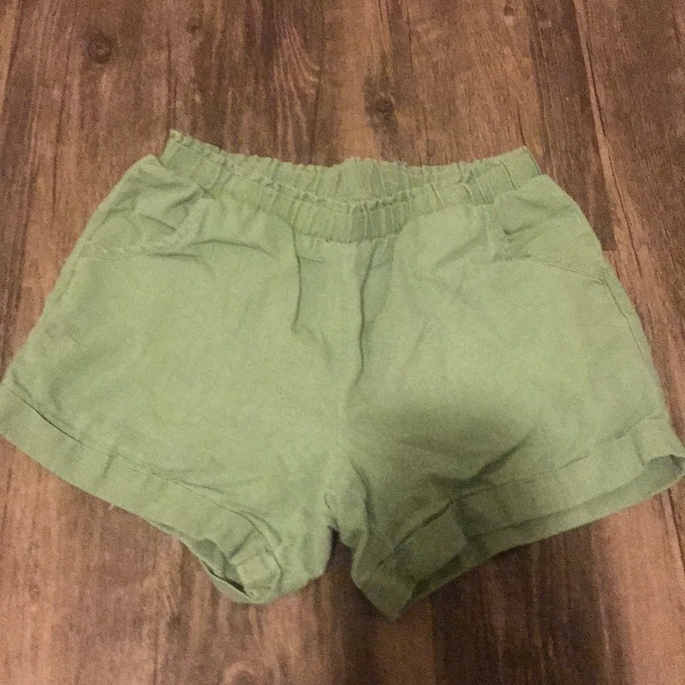 Green shorts